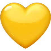 yellow heart sticker