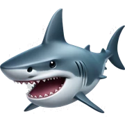 shark with top hat sticker