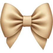 Beige bow sticker
