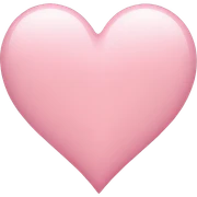 light pink heart sticker