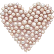 Pearl heart sticker