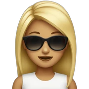 girl with sunglasses sticker