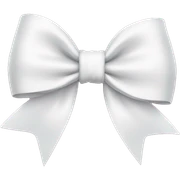 white bow sticker