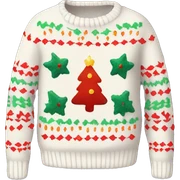 Cute christmas sweater with lights  sticker