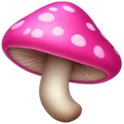 pink mushroom sticker