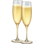 champagne glasses sticker