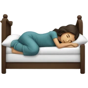 Brunette girl sleeping sticker