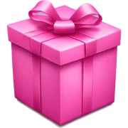 Pink gift box  sticker