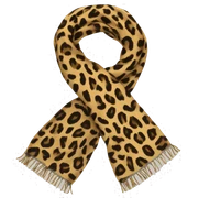 Leopard Print Scarf sticker