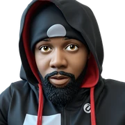 boy in hooded stare sticker