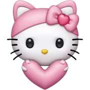 hello kitty heart sticker