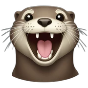 Otters-laughing sticker