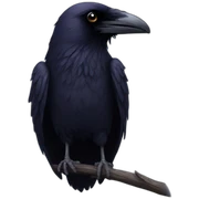 gloomy raven sticker
