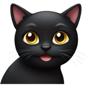 black cat sticker