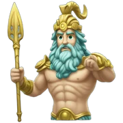 Poseidon God sticker