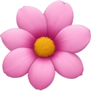 pink flower sticker