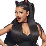 cat eared girl in dress sticker