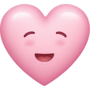 Baby pink heart sticker