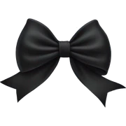 Black bow sticker