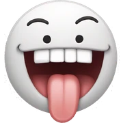 tongue out sticker