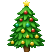 Christmas tree sticker