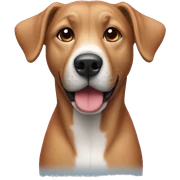 Dog blue and red sticker