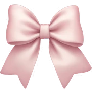 Pale pink bow  sticker