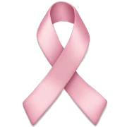 light pink ribbon sticker