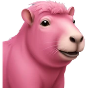 pink capibara sticker