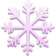 pastel pink snowflake  sticker