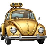 1972  C-3PO Volkswagen bug tarnished from space sticker
