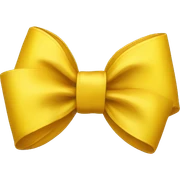 Yellow bow sticker