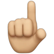 Point finger sticker