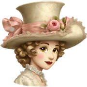 Vintage rococo (hat only no person sticker