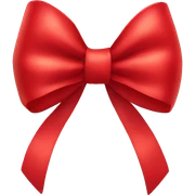 Red bow sticker
