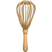 Beige cooking whisk sticker