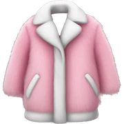 Pink fur coat sticker