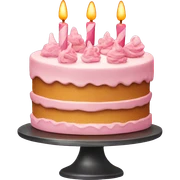 Birthday cake sticker