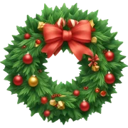 Sweet beautiful christmas wreath sticker