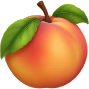 Peach  sticker