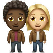 two friends sticker