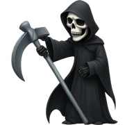 Grim reaper sticker