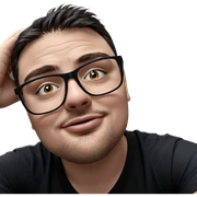male portrait in black shirt sticker