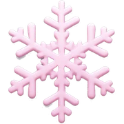 pastel pink snowflake  sticker