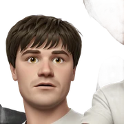 boys with short hair sticker