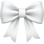 white bow sticker