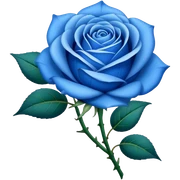 Blue rose sticker