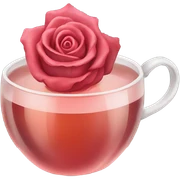Hot rose tea sticker