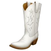 White cowgirl boots  sticker