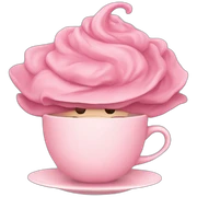 tea pink sticker